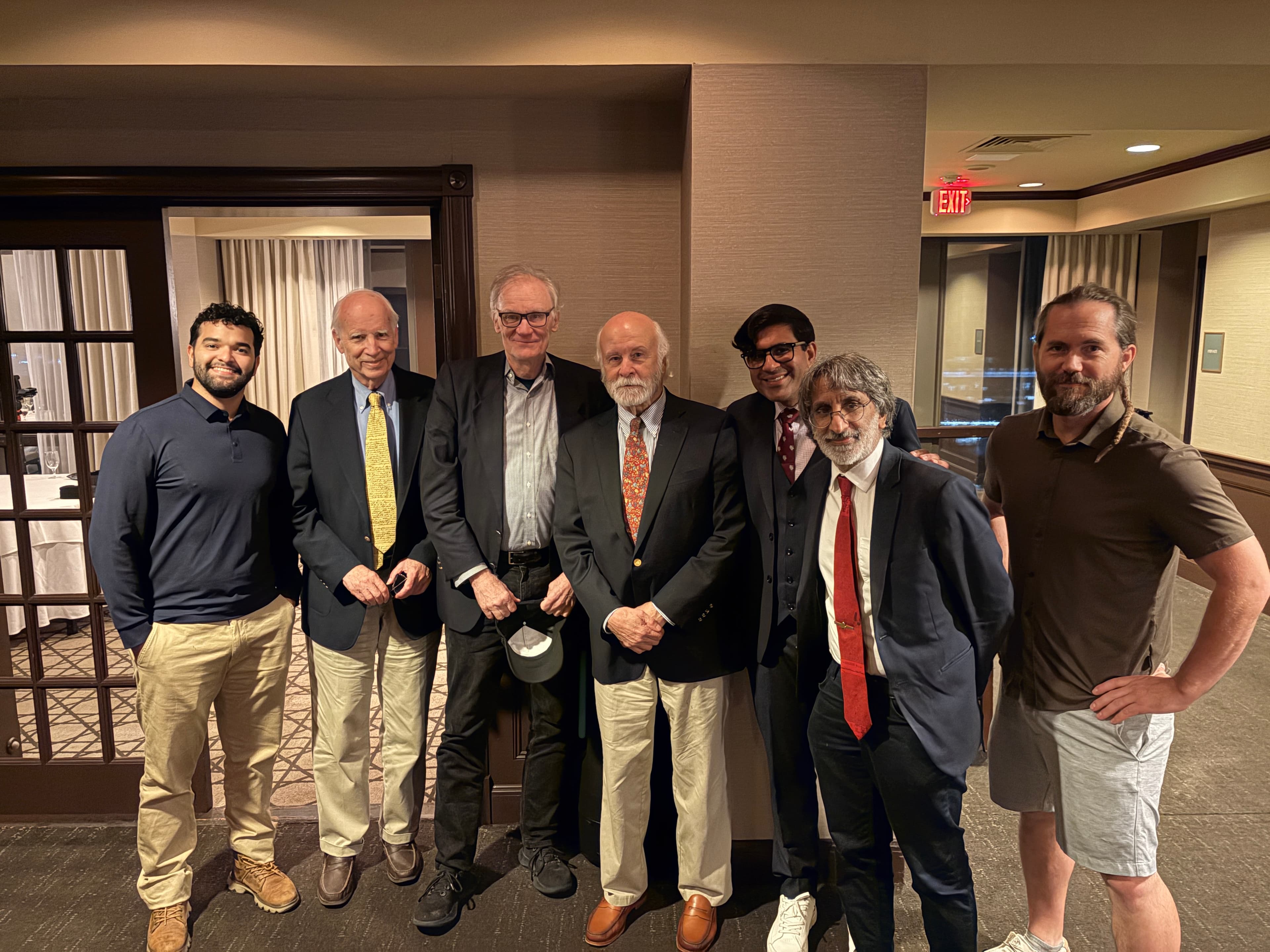 Somal with Lincoln enthusiasts and historians